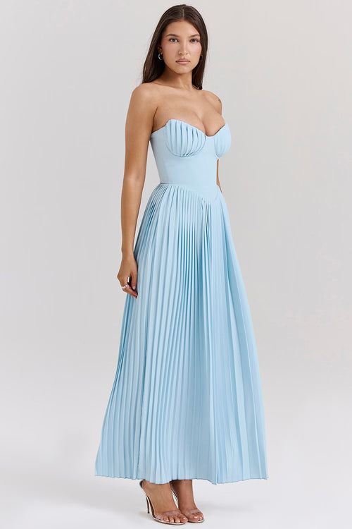 Forte dei Marmi - Light  Blue Long Dress